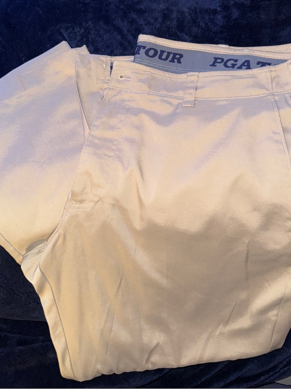 PGA TOUR Men's Tan Performance Chinos